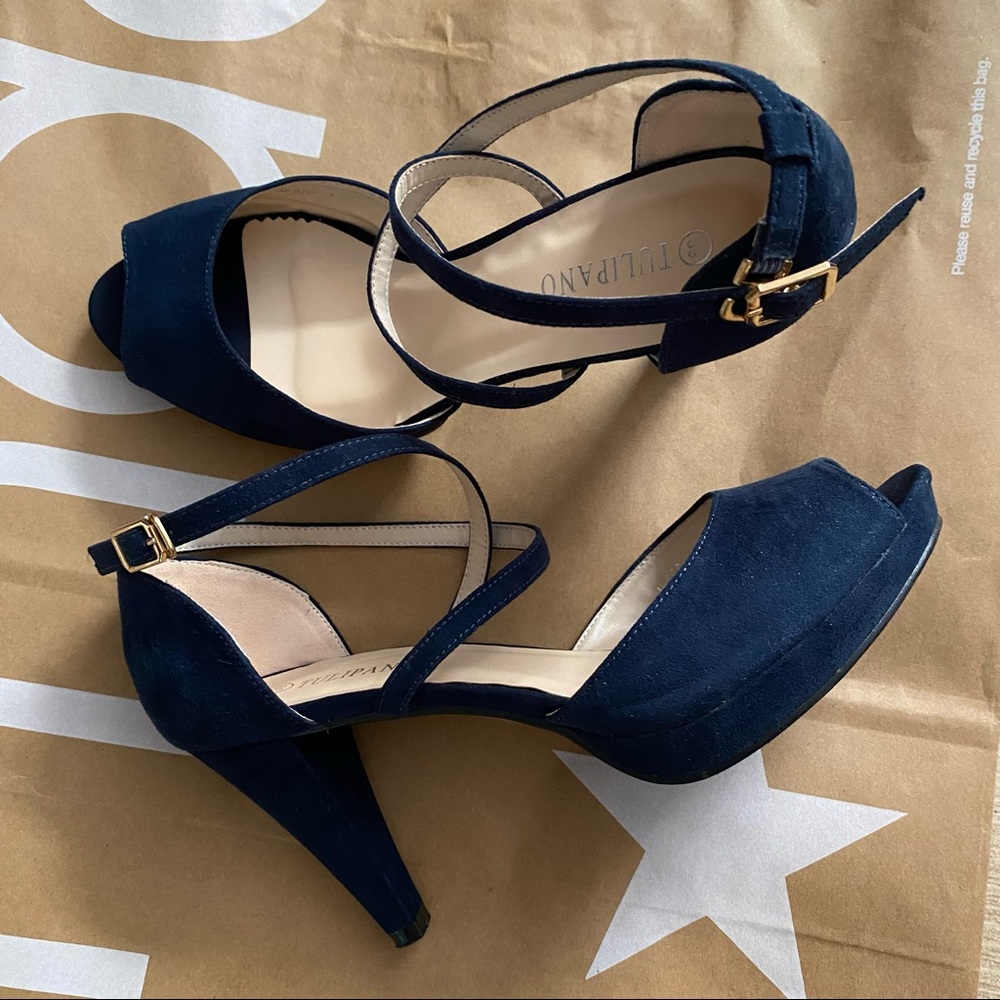 Velvet Platform Heel Shoes